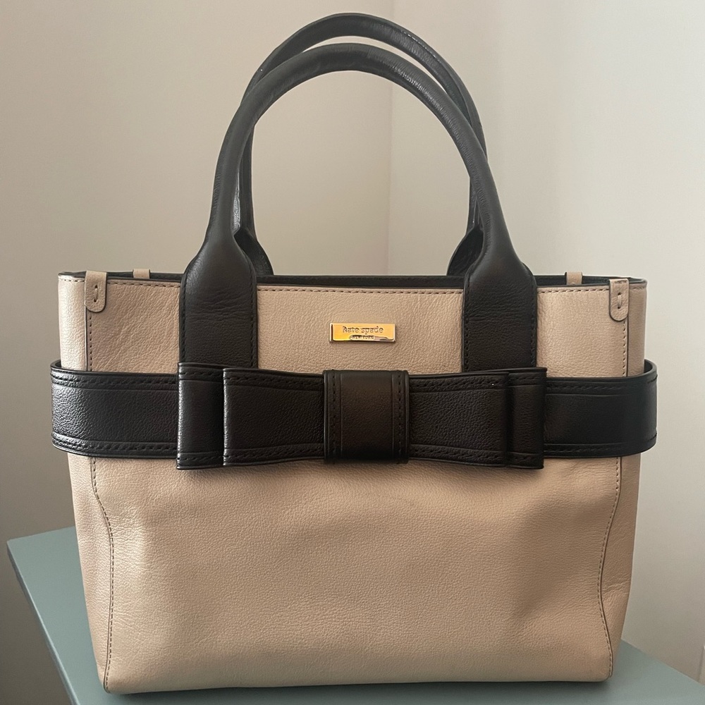Kate Spade Black and Tan Satchel